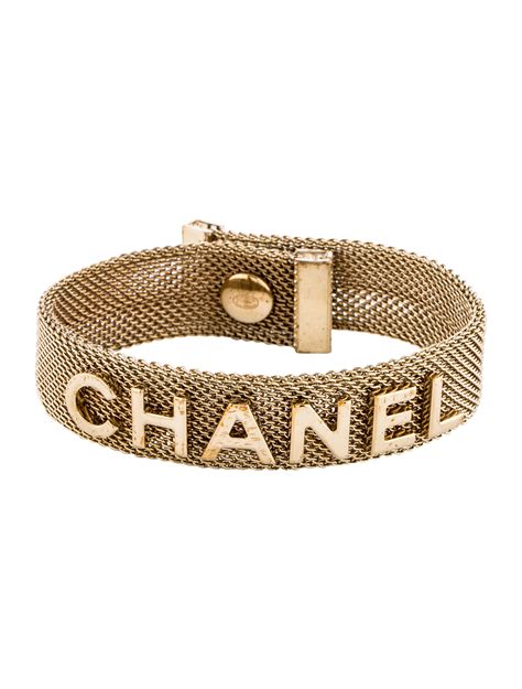 chanel logo bracelet|authentic Chanel bracelet.